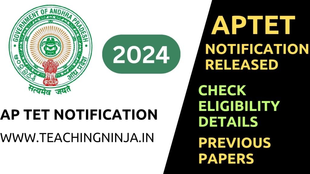 AP TET Notification 2024, Eligibility, previous papers