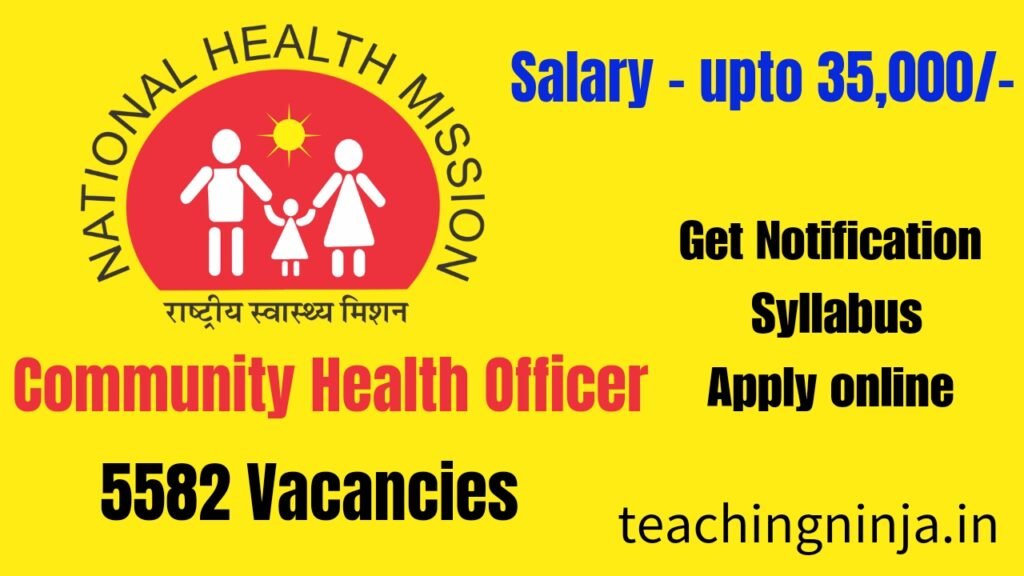 NHM Community Health Officer Recruitment 2024