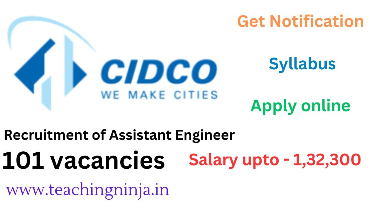 CIDCO Notification 2024 Assistant Engineer