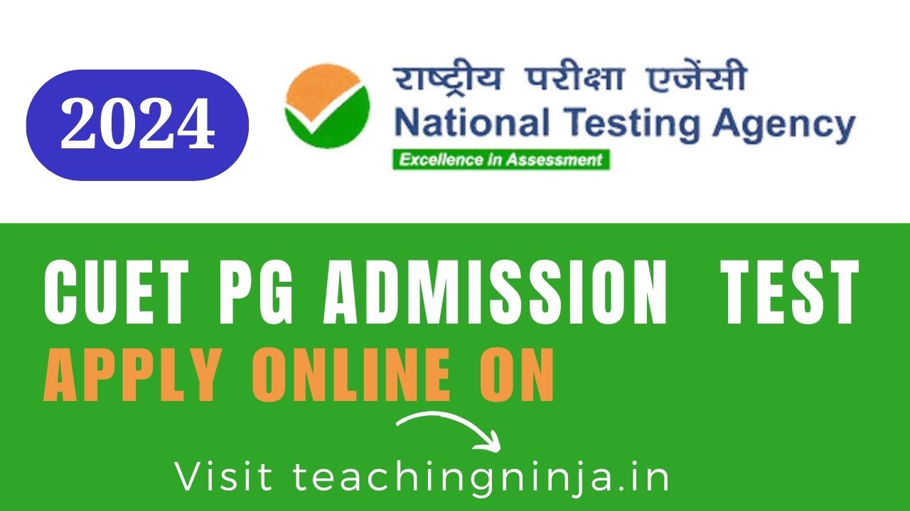 NTA CUET PG Admission Test 2024 Apply Online