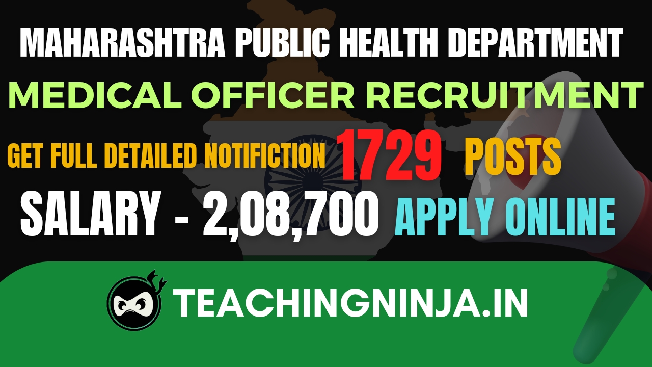 MPHD Medical Officer 2024 Recruitment 1729 Posts Apply Now