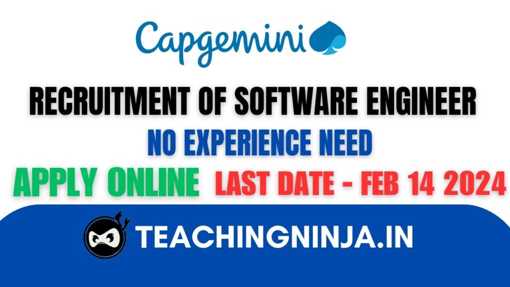 Capgemini Recruitment 2024 for Software Engineers