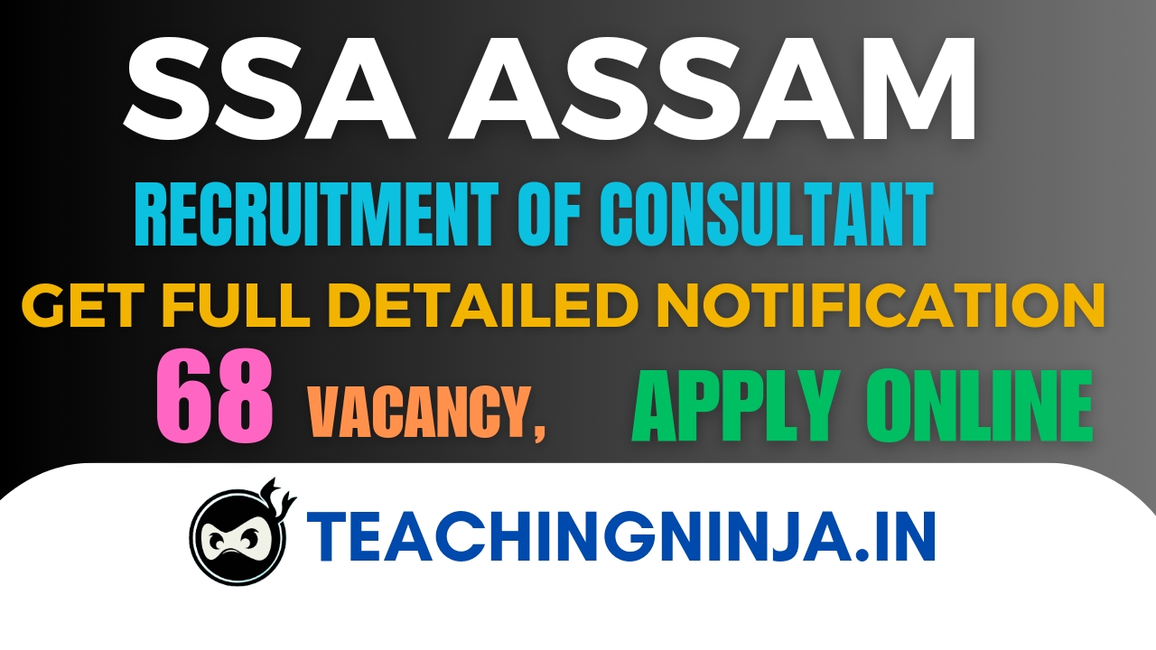 SSA Assam Data Analyst Consultant 68 posts