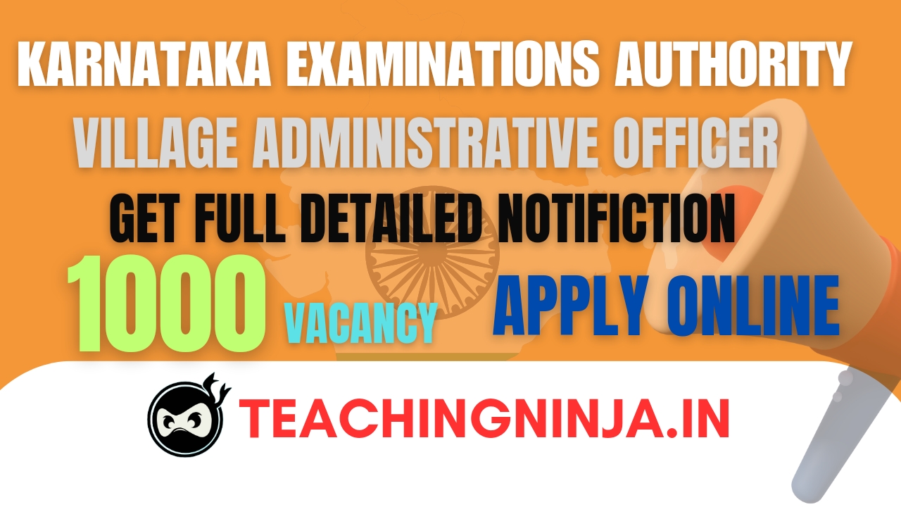 KEA Village Administrative Officer 1000 posts