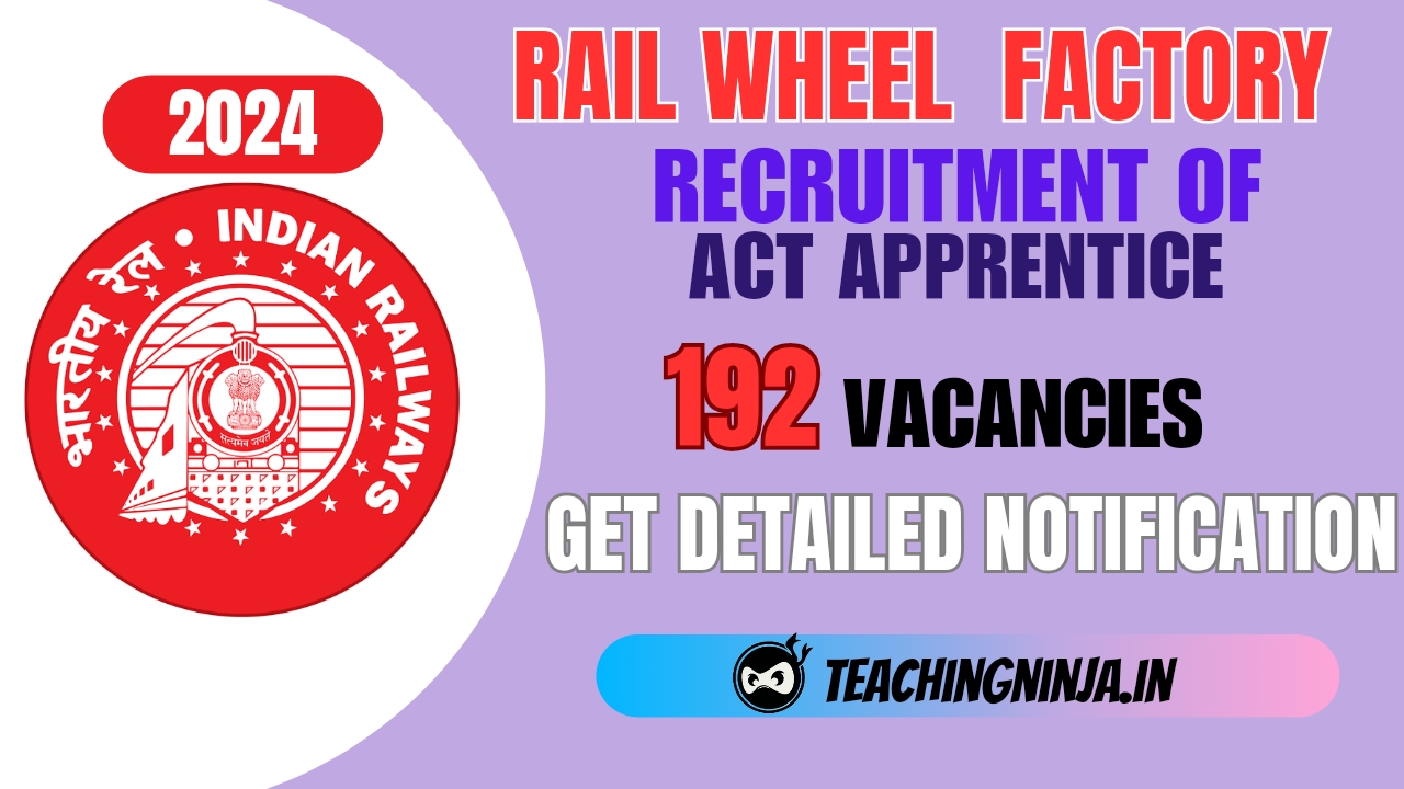 Rail Wheel Factory Act Apprentice 192 Posts