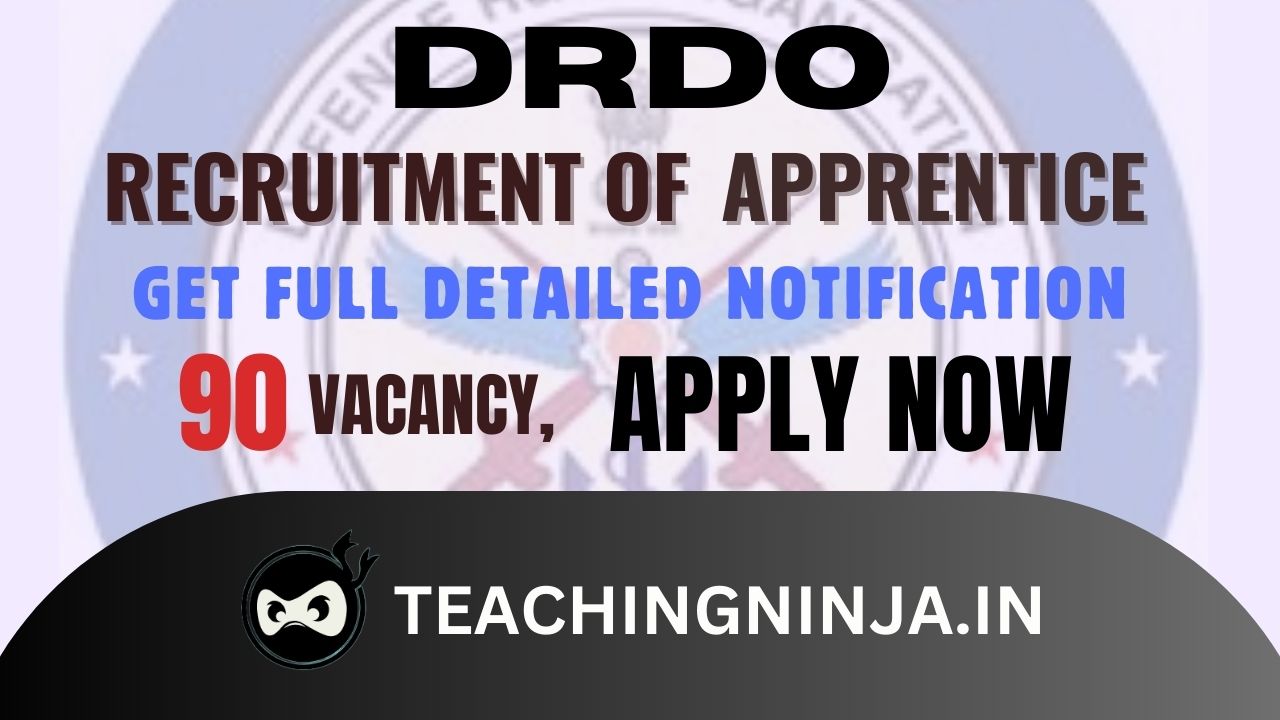 DRDO Apprentice 90 Posts Recruitment 2024