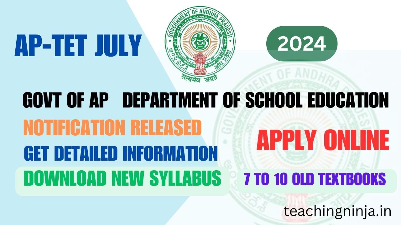 AP TET July 2024 Notification Released Apply Now