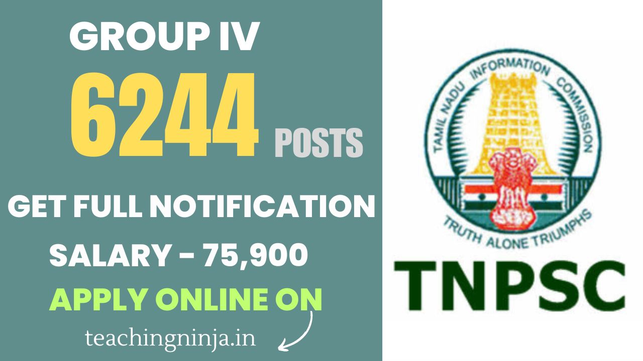 TNPSC Recruitment of Group IV 6244 Posts