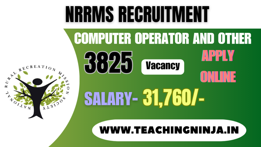 NRRMS Recruitment MTO And Other 3825 Posts 2024 Apply Online Check Eligibility Details