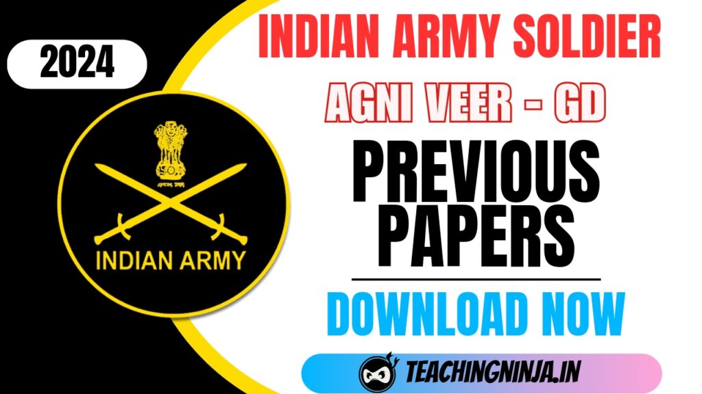 Indian Army Agniveer GD Previous papers 2024 to 2019