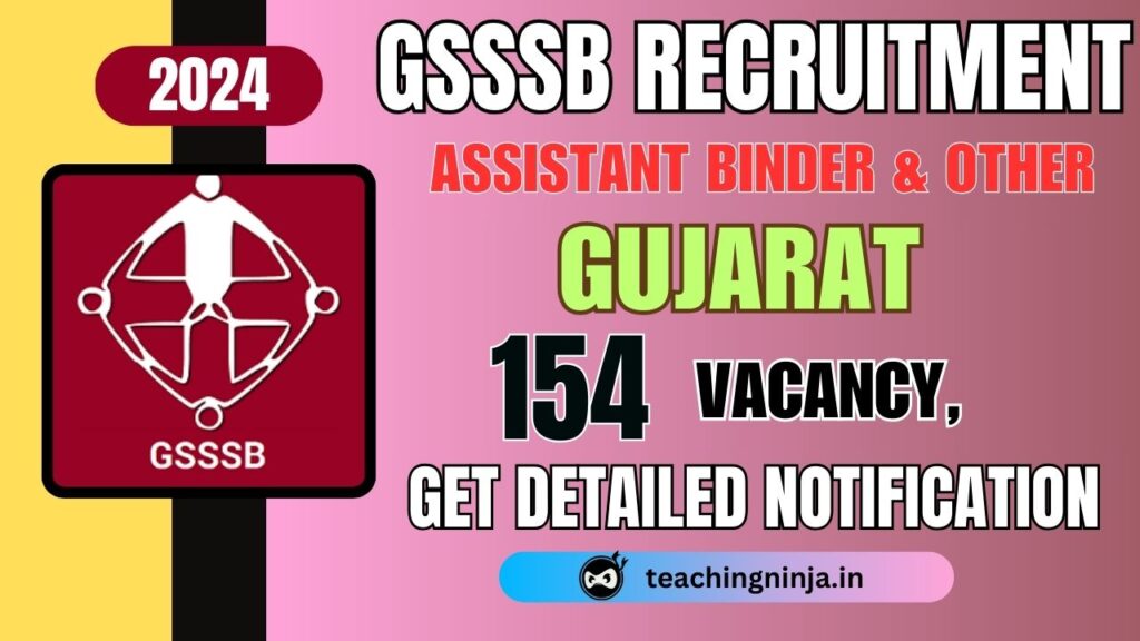 GSSSB Assistant Binder And Other 154 Posts