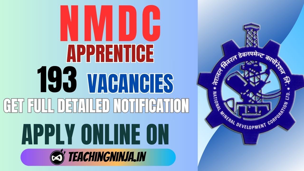 NMDC Ltd Apprentice 193 Posts Recruitment 2024