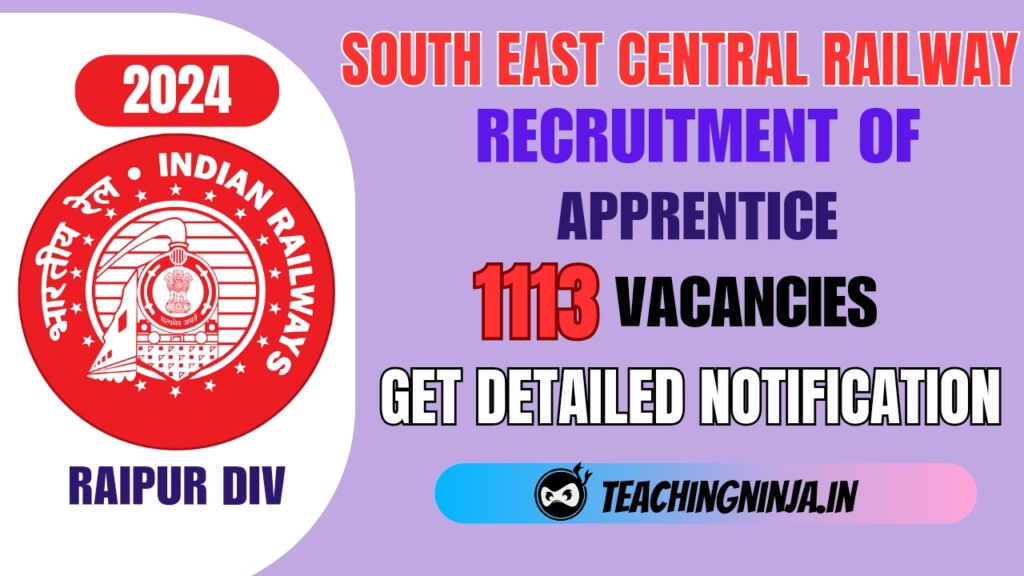 SECR Apprentice 1113 Posts Recruitment 2024