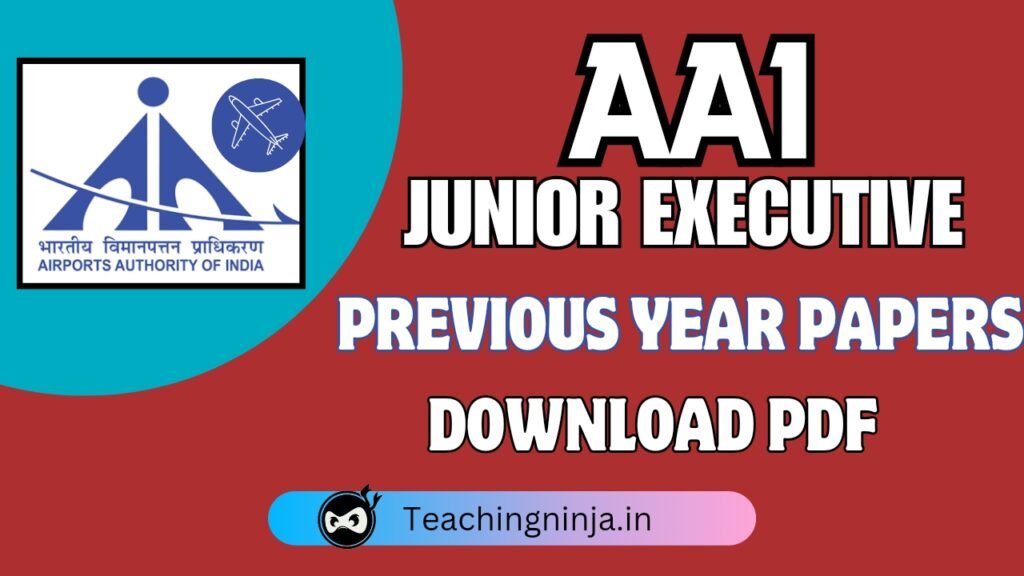 AAI JE 2023 Previous Year Papers Download pdf