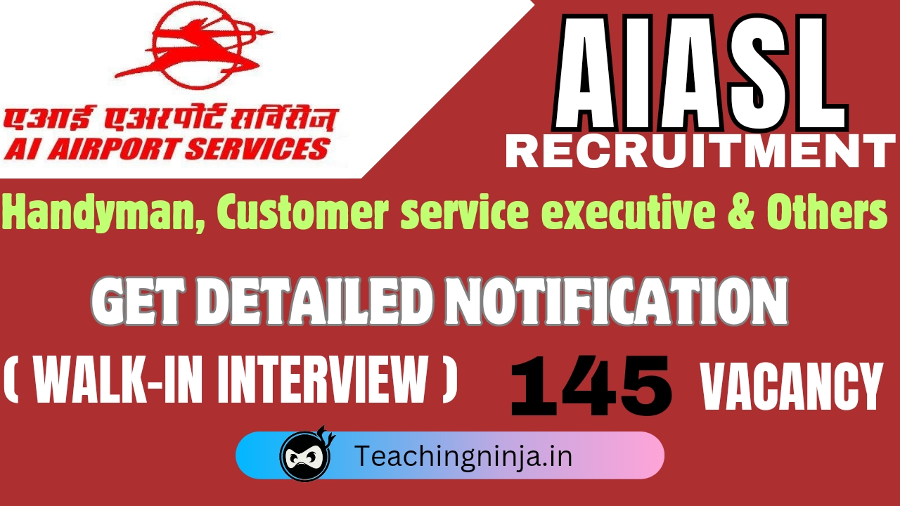 AIASL Handyman and Other Recruitment 2024 Apply