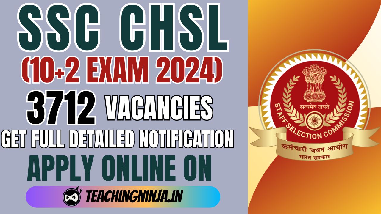 SSC CHSL Recruitment 2024 Notification Released