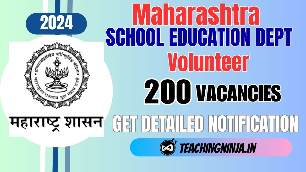 SED Maharashtra Recruitment 2024 volunteer 200