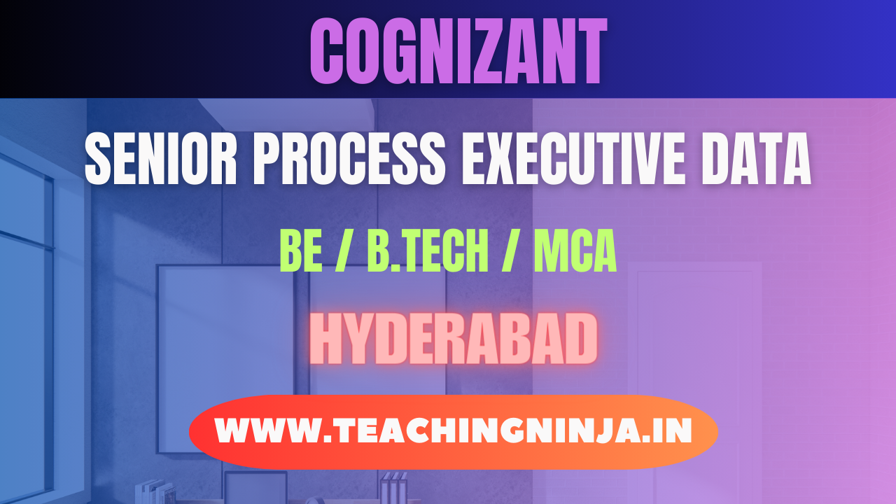 Cognizant Senior Process Executive Data 2024