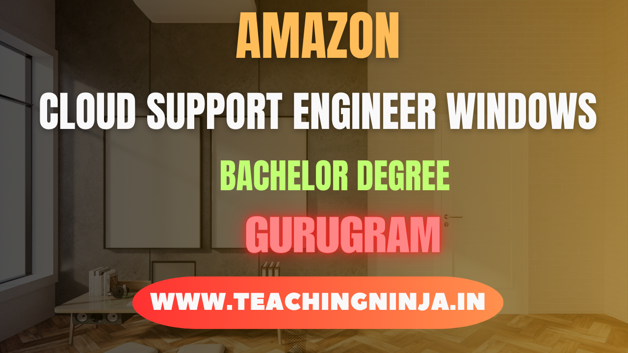 Amazon Cloud Support Engineer Windows 2024