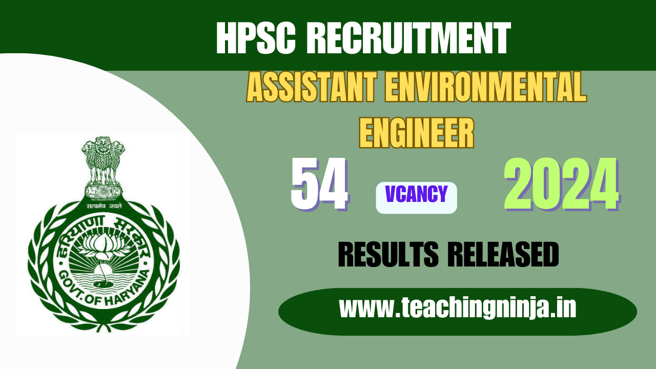 HPSC Results 2024 Asst Environmental Engineer Released