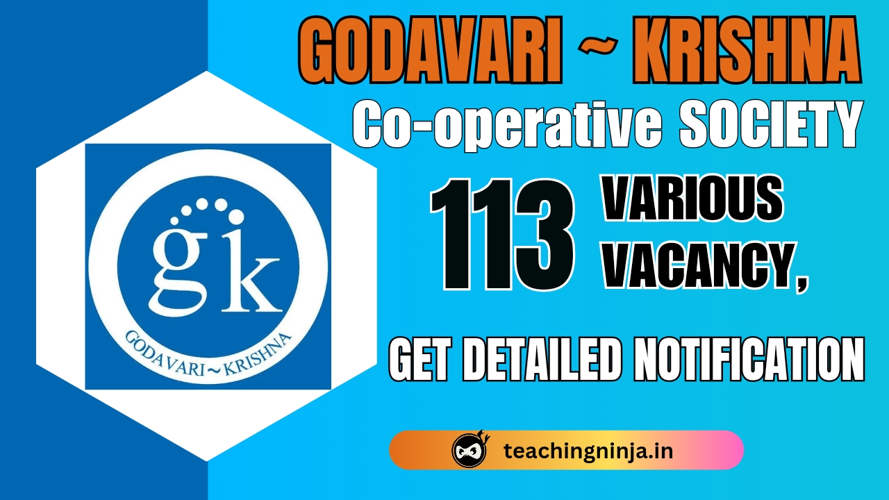 GK Co Operative Society Notification released 2024