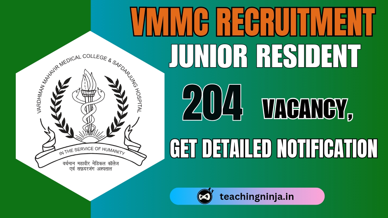 Safdarjung Hospital Junior Resident Recruitment 2024