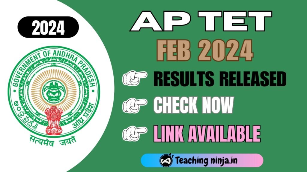 AP TET Feb 2024 Results Link Available Here