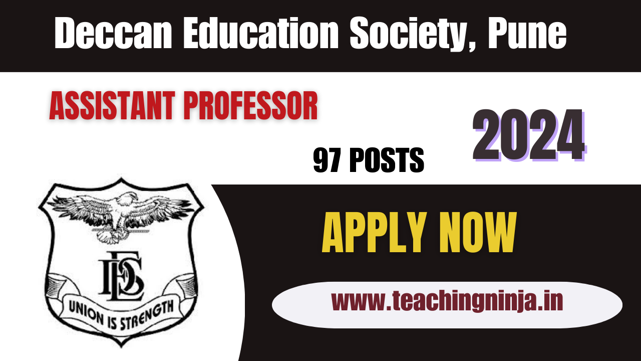 DES Recruitment 2024 Pune Asst Professor 97 Posts Apply Now, Check Eligibility Details.