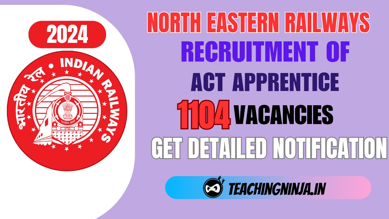 RRC NER ACT Apprentice 1104 Post Recruitment 2024