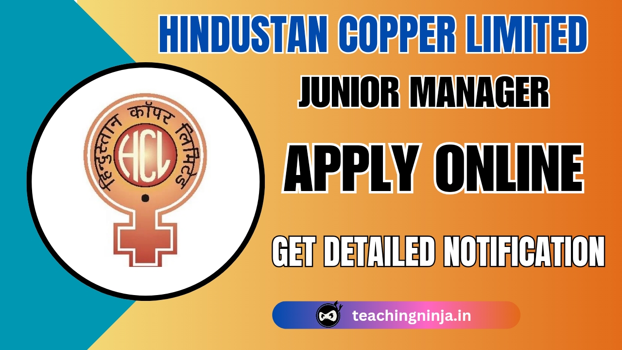 HCL Junior Manager 56 Posts Recruitment 2024