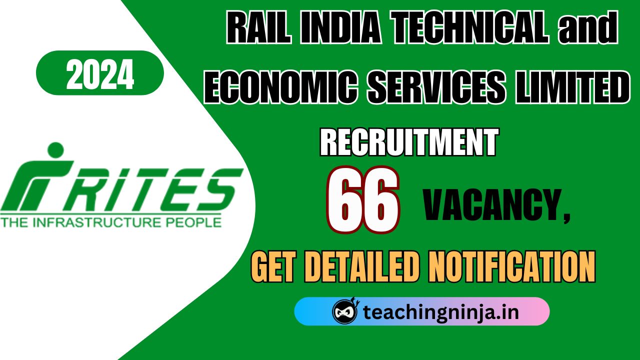 RITES Ltd Site Engineer and Other 66 Posts