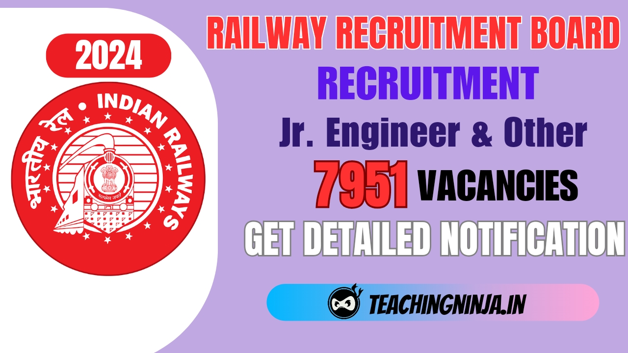 RRB Junior Engineer and Other 7951 Posts