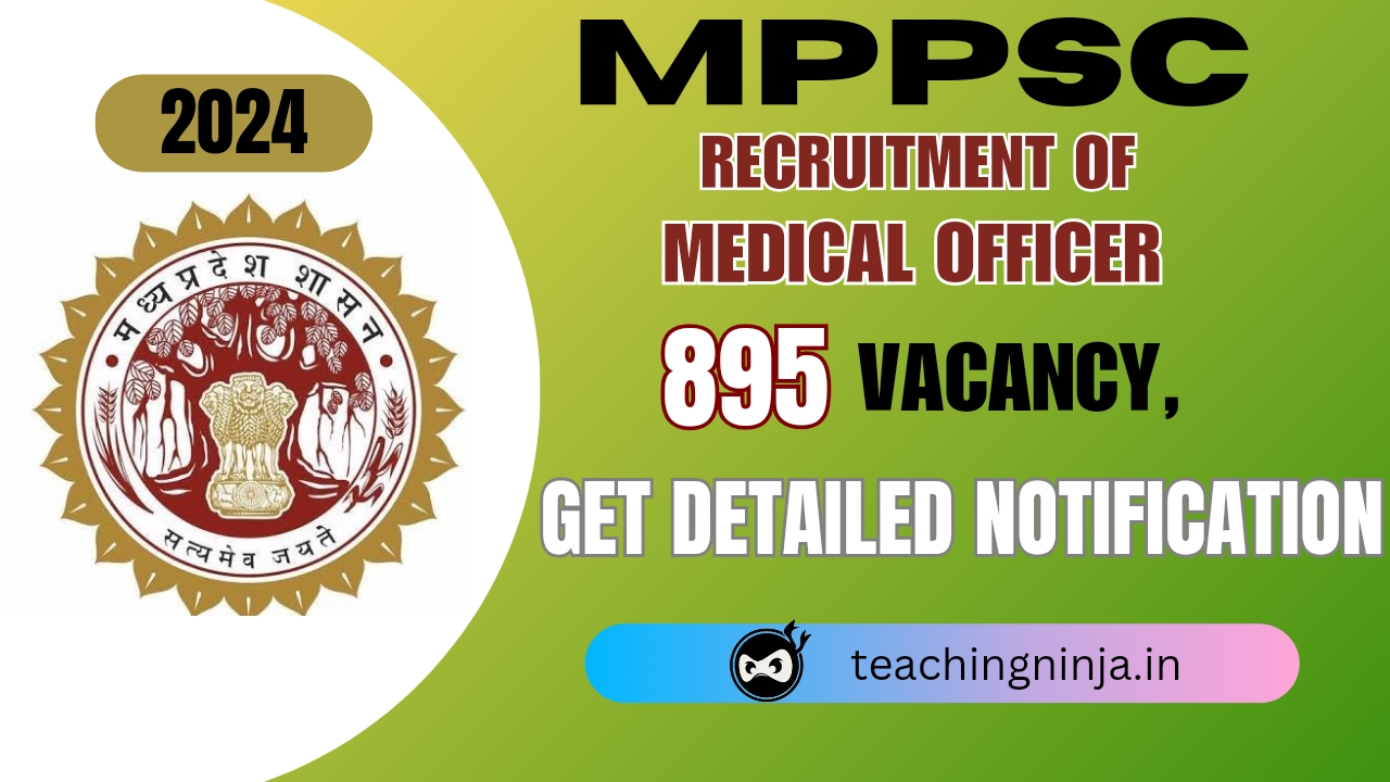 MPPSC Medical Officer 895 Posts Recruitment 2024