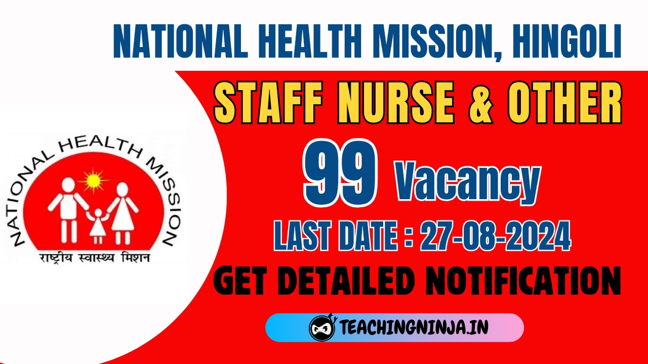 NHM Hingoli Staff Nurse and Other 90 Posts