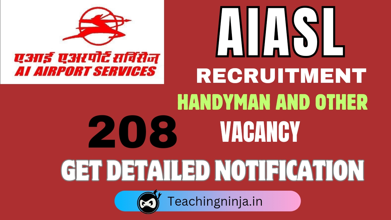 AIASL Handyman and Other 208 Posts Recruitment