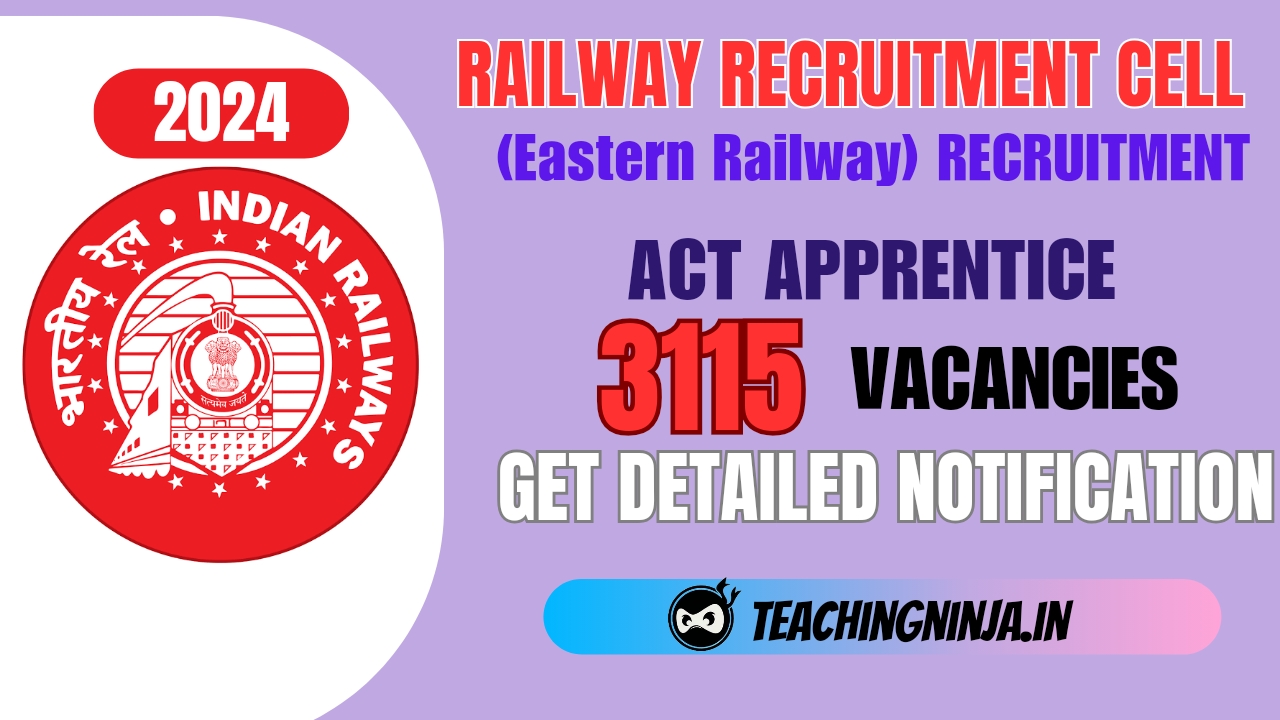 RRC Eastern Railway Act Apprentice 3115 Posts