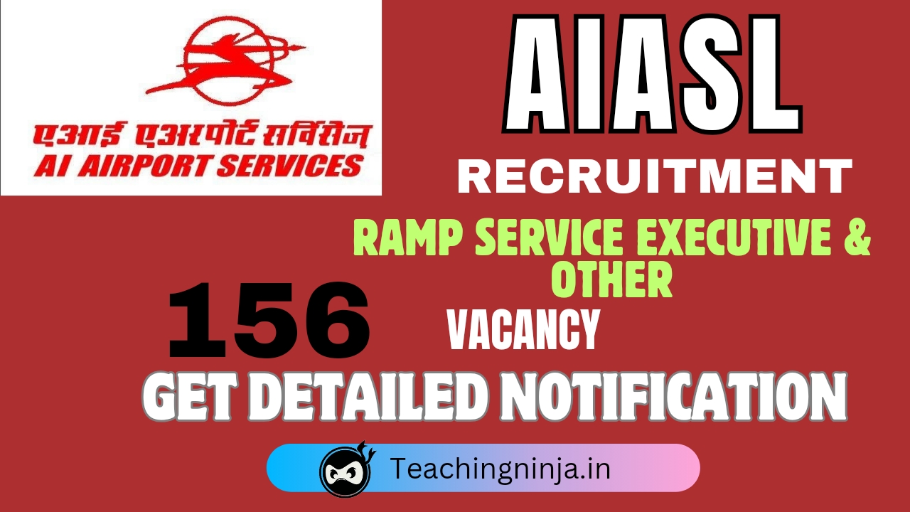 AIASL Recruitment 2024 Ramp Service Executive