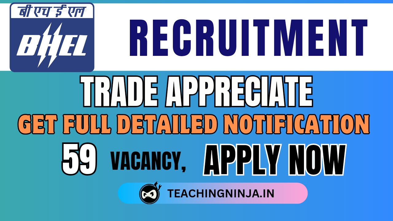 BHEL Trade Apprentice 59 Posts Recruitment