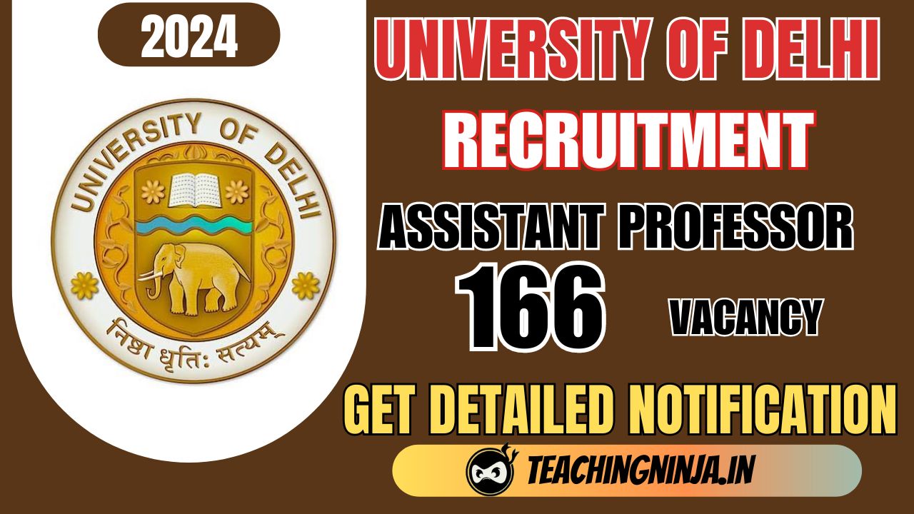 Delhi University Assistant Professor 116 Posts