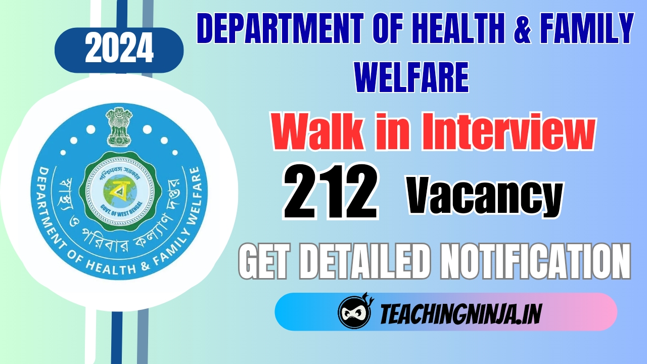 DHFW Delhi Specialist 212 Posts Recruitment 2024