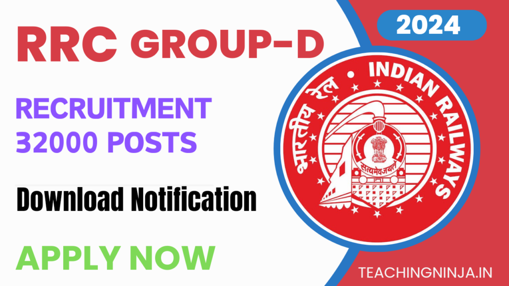 RRB Group D Notification 32000 Posts 2024 Apply