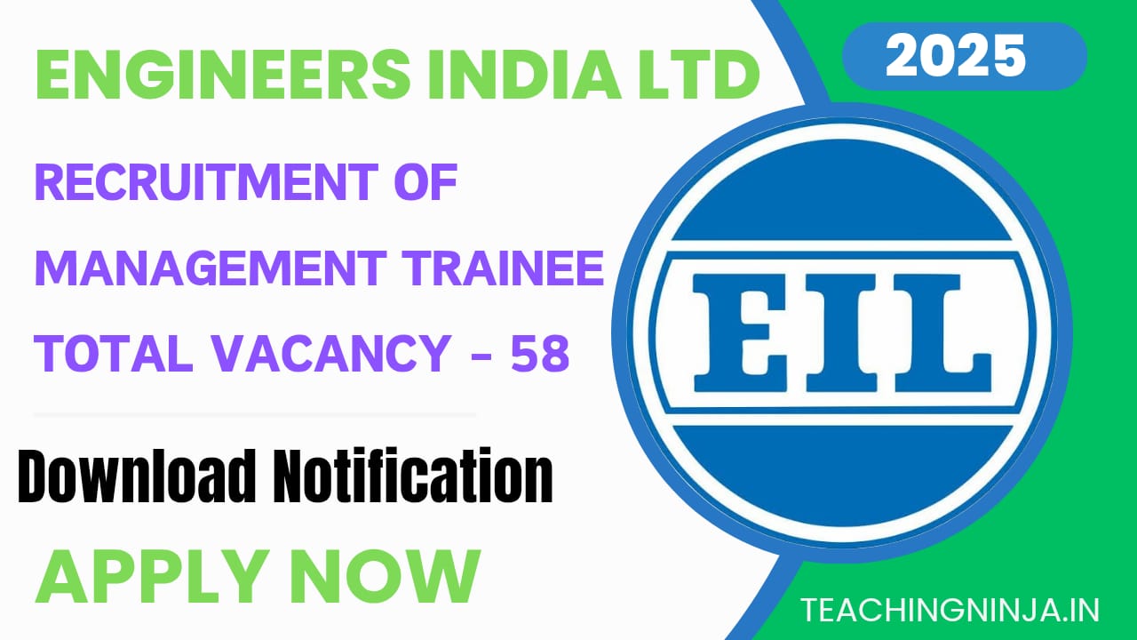 GATE (EIL) Recruitment 2025 of Management Trainee