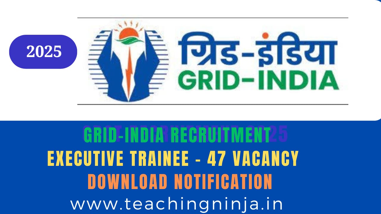 GRID India Recruitment 2025 Vacancies of 47 Posts