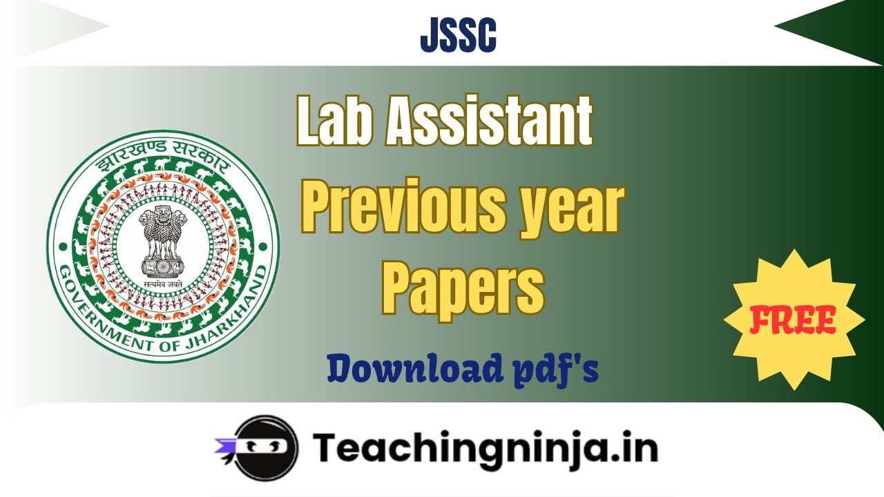 JSSC Lab Assistant 2023 Previous Papers pdf