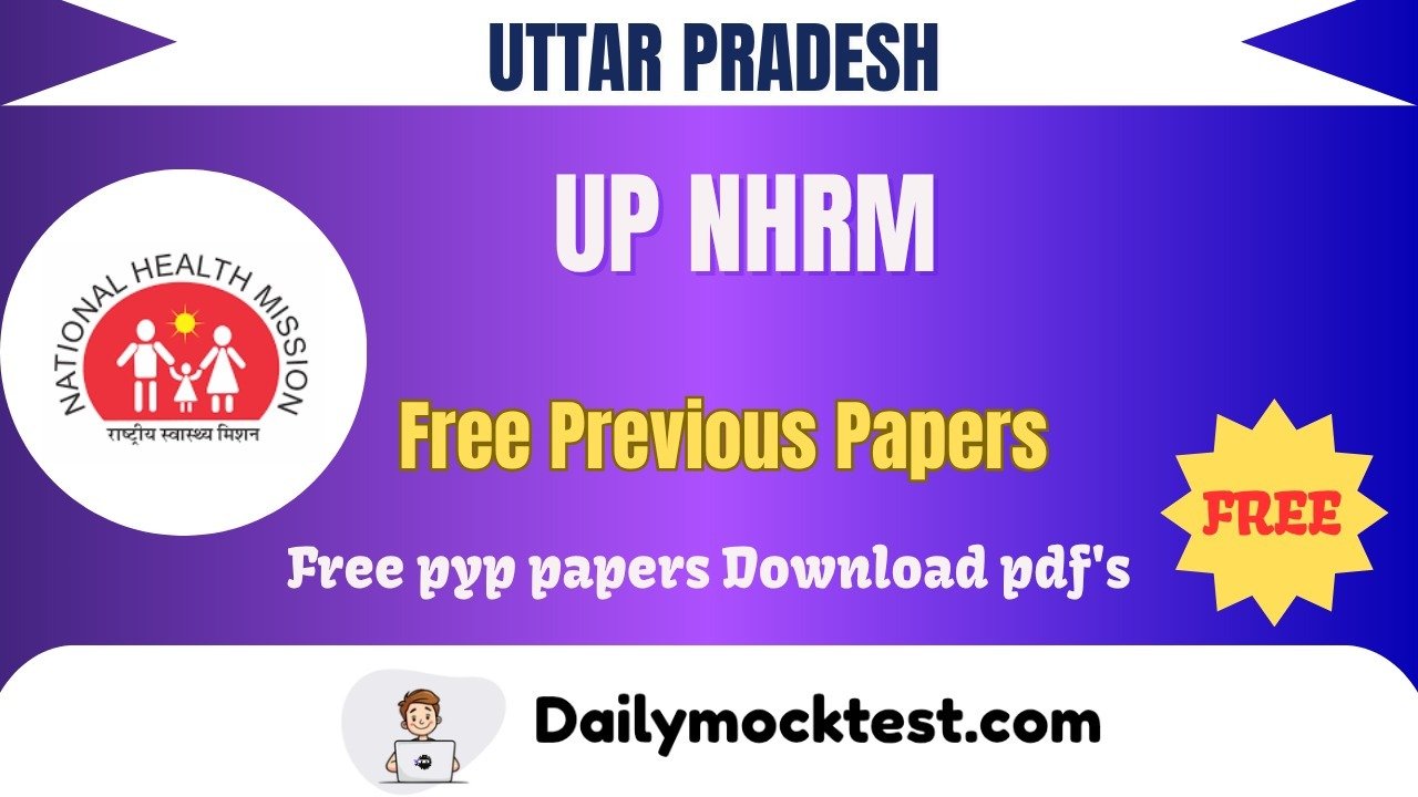 UP NRHM Upto 2022 Previous Papers Free Pdf Download