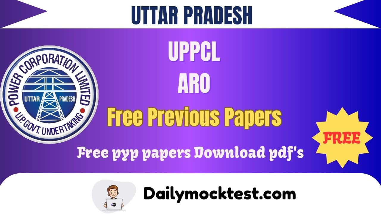 UPPCL ARO Upto 2022 Previous Papers Free PDFs Download