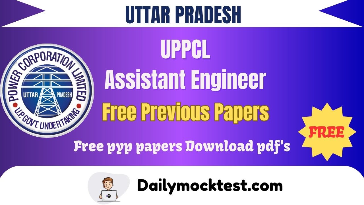UPPCL Assistant Engineer Upto 2022 Previous Papers Free Pdf Download