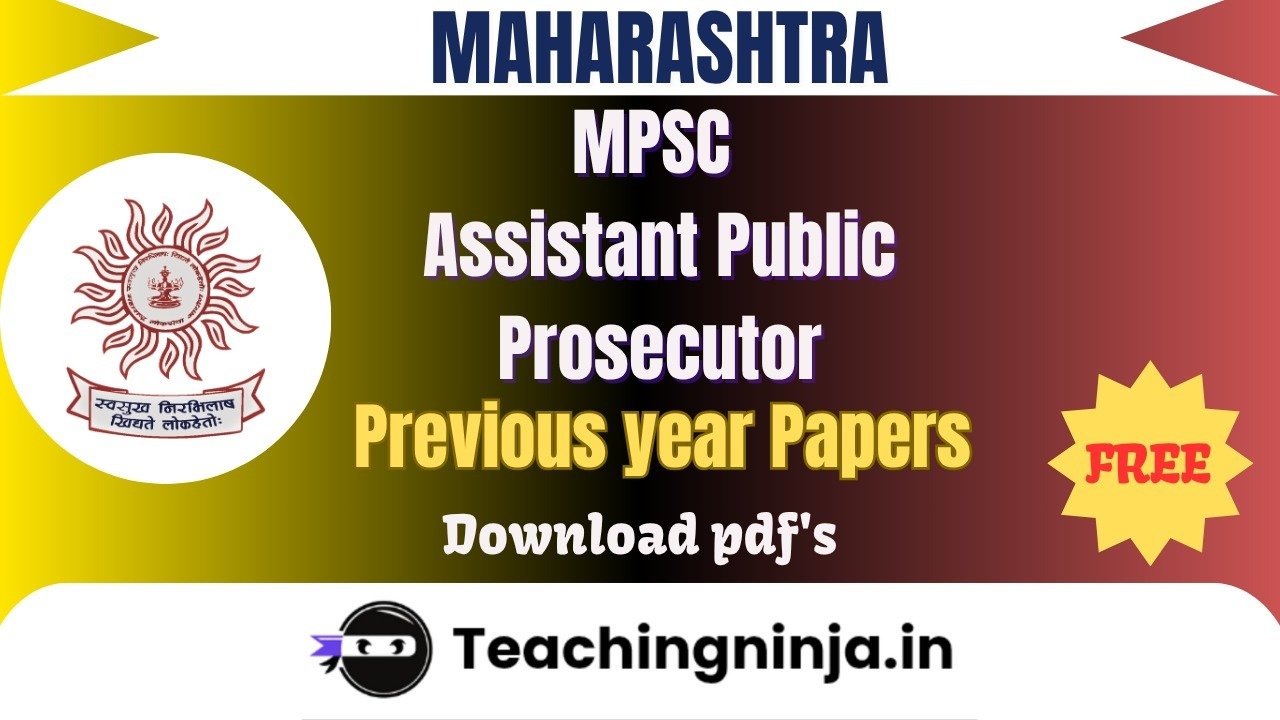 MPSC Assistant Public Prosecutor 2015 Pyps Pdf Free Download