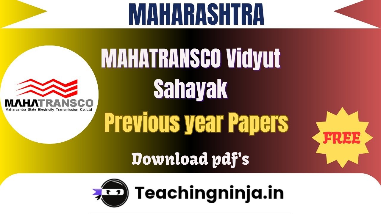 MAHATRANSCO Vidyut Sahayak 2017 Pyps Free Pdfs Download
