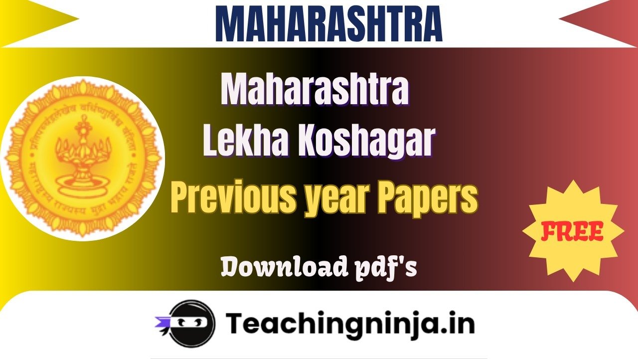 Maharashtra Lekha Koshagar 2019 Pyps Free Pdfs Download